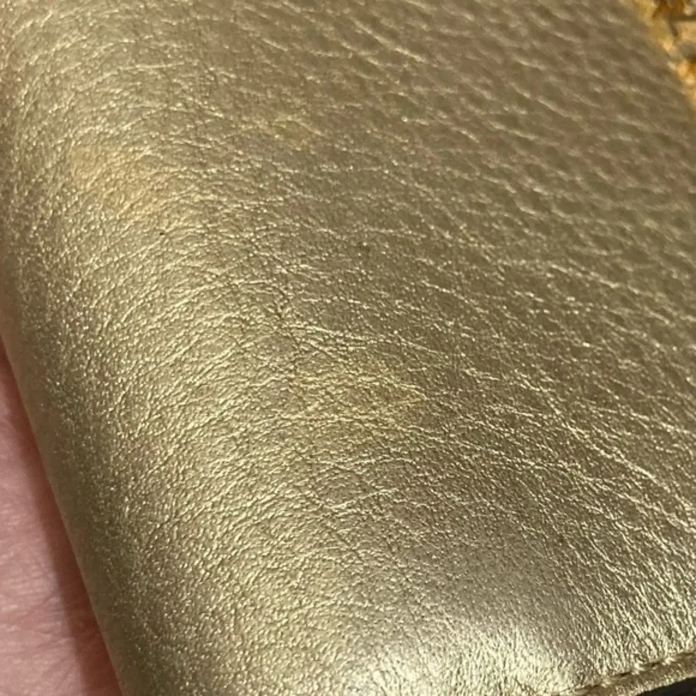 Michael kors gold leather wallet